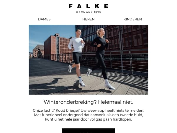 Hardlopen zonder onderbrekingen – het hele jaar door.