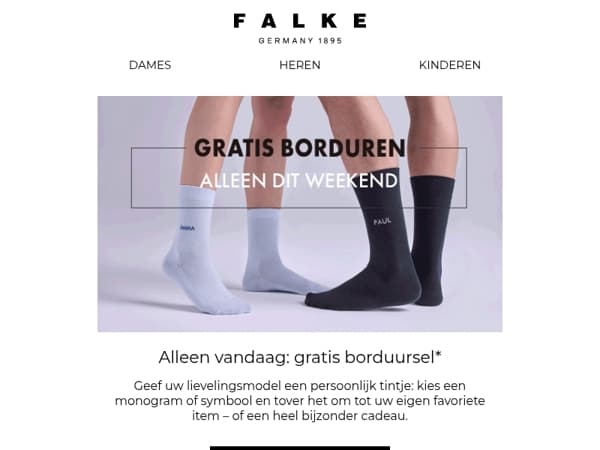 Alleen vandaag nog: gratis borduursel*