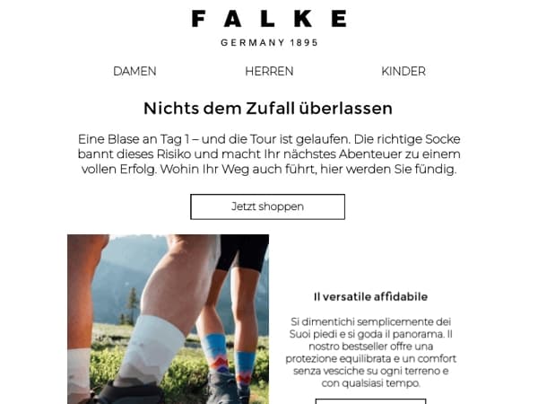 Voor elke wandeling de juiste sok