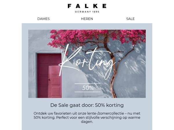 50% korting in de Seasonal Sale van FALKE!