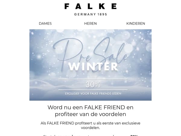 Voorverkoop exclusief voor FALKE FRIENDS!