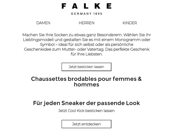 Alleen vandaag: laat uw sokken gratis borduren*