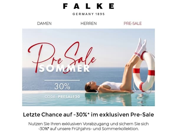 Nog maar korte tijd: profiteer exclusief van -30%* in de Pre-Sale