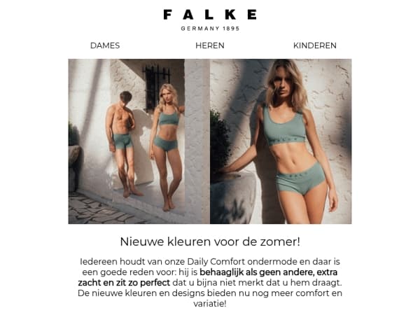 Nieuwe kleuren ondermode voor de zomer
