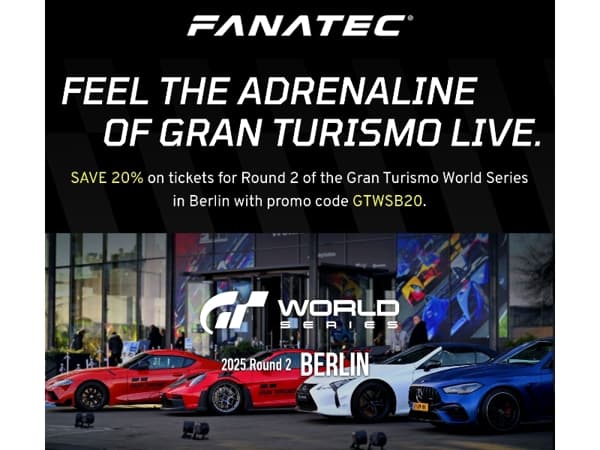 Save 20% on Gran Turismo World Series Berlin Tickets!