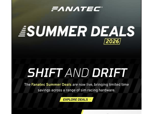 Fanatec Summer Deals start now!