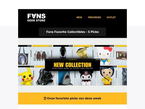 🔥 Fans Favorite Collectibles – Onze 5 picks van deze week