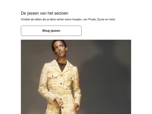 De jassen van het seizoen zijn binnen
