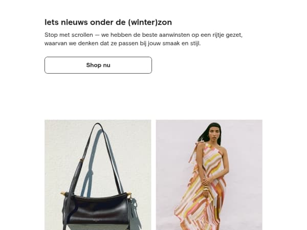 Nieuw binnen, speciaal voor jou geselecteerd