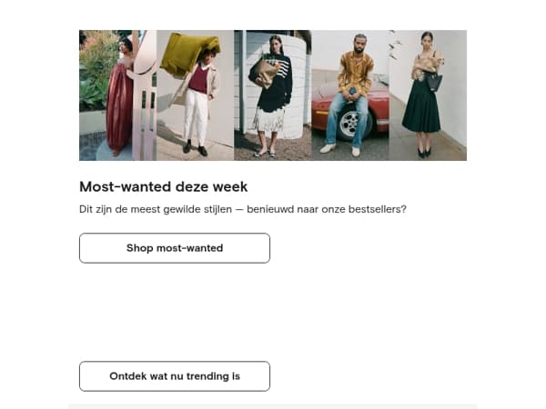 De most-wanted items van deze week