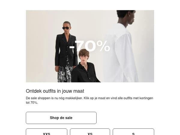 Shop sale outfits in jouw maat