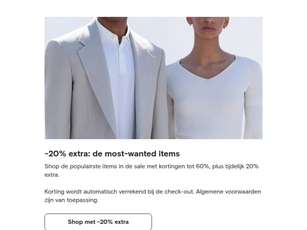 -20% extra op de beste sale items