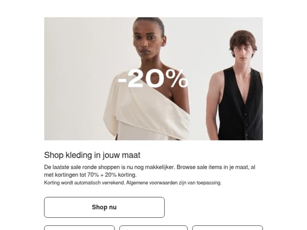 Shop de laatste ronde op maat