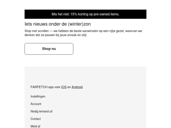Nieuw binnen, speciaal voor jou geselecteerd