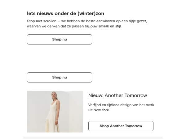 Nieuw binnen, speciaal voor jou geselecteerd