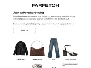 10% korting op je eerste bestelling