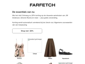 Nieuwe essentials: 20% korting