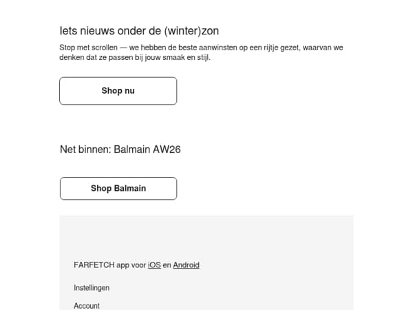 Nieuw binnen, speciaal voor jou geselecteerd