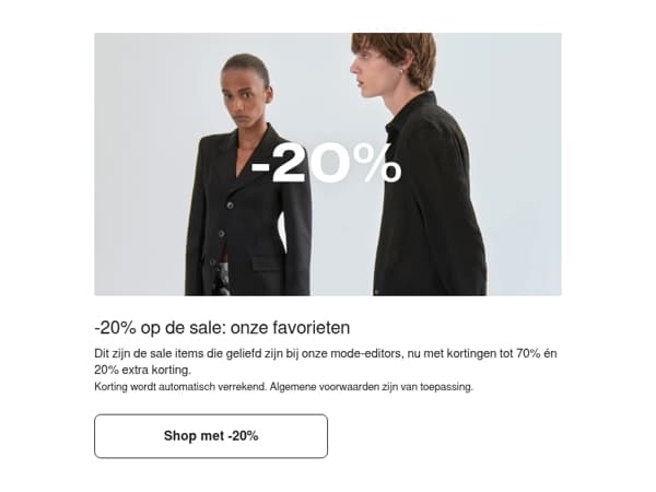 20% extra korting: onze selectie