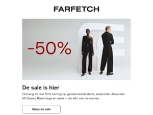 Nu tot wel 50% korting