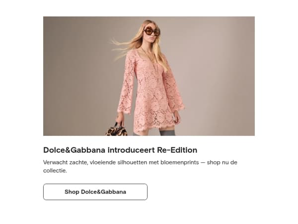 Net binnen: Dolce&Gabbana