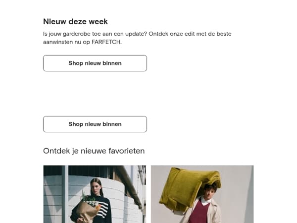 Deze stijlen zijn net binnen