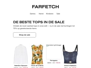 Tot 70% korting: tops
