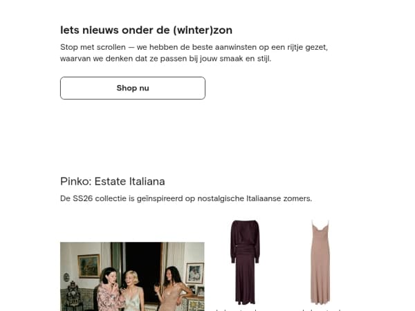 Nieuw binnen, speciaal voor jou geselecteerd