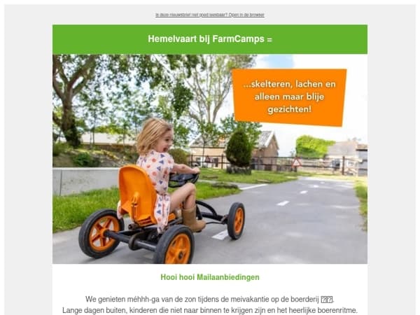 Psst…Mailaanbiedingen dit wil je met Hemelvaart 👀