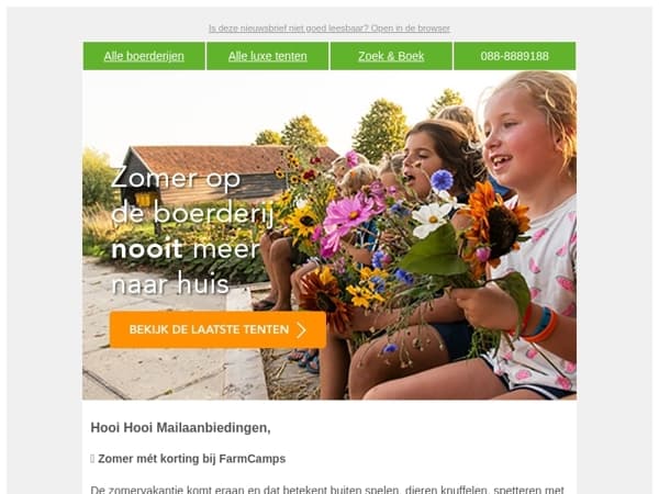 Nog niet geboeeekt  Mailaanbiedingen? Dit is hét moment!