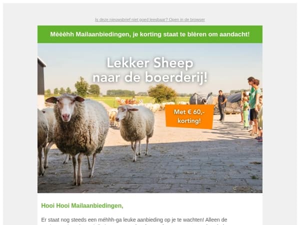  Mailaanbiedingen, had je het al gehoord? 🐑