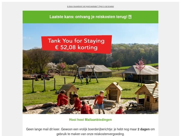 Laatste kans: €52,08 korting op jouw zomervakantie!