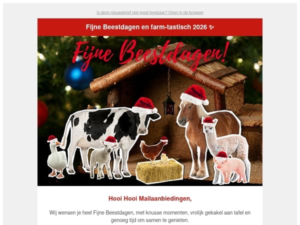 Mailaanbiedingen Fijne Beestdagen namens FarmCamps ✨