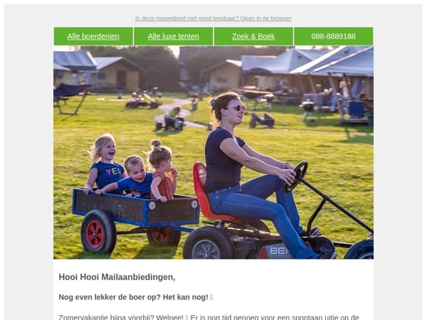 Nog even nagenieten of alvast voorpret? Het kan allebei Mailaanbiedingen!