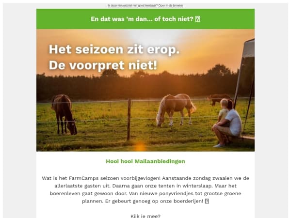Deze mail veroorzaakt vakantiekriebels! 🐛