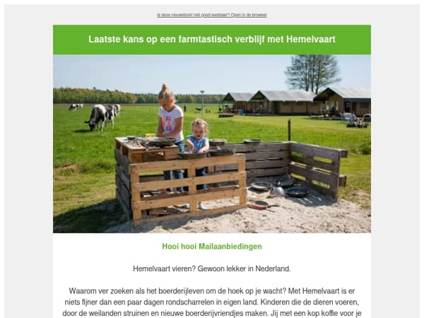 ❗Laatste kans op korting voor Hemelvaart Mailaanbiedingen