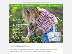 Extra laat uitchecken, leuke paasactiviteiten en maak kans op een weekend FarmCamps