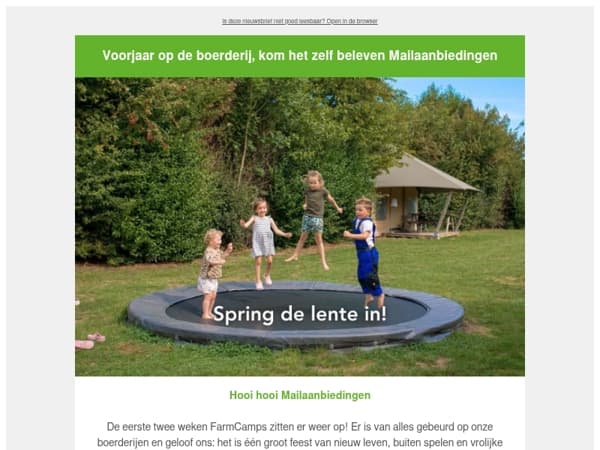 Meivakantie op de boerderij: dit wil je meemaken Mailaanbiedingen