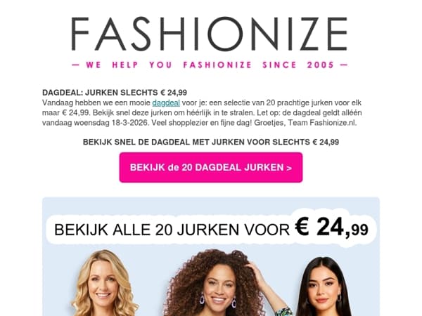 DAGDEAL: Jurken voor € 24,99 😍