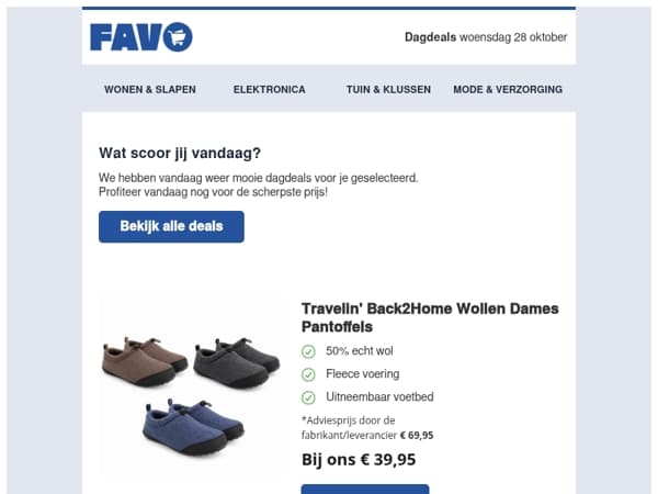 Vandaag: Travelin' Back2Home Pantoffels in de aanbieding! 🏠