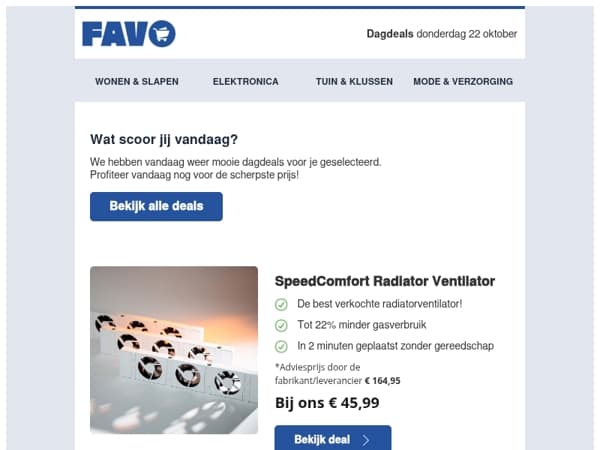 Vandaag: SpeedComfort Radiator Ventilator & meer! 🔥