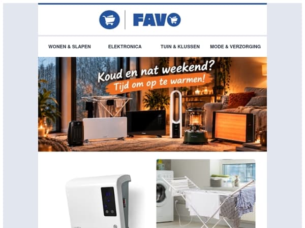 Koud en nat weekend? Maak het binnen lekker warm! 🔥