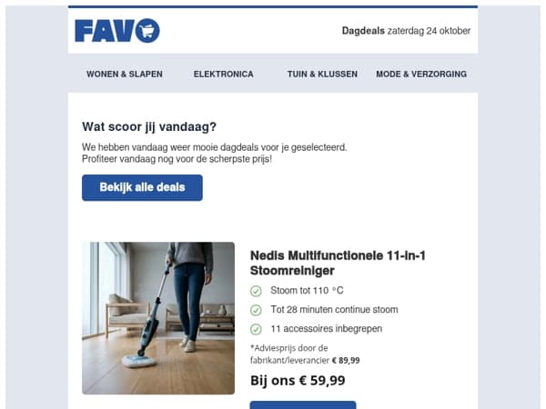 Ontdek de Nedis 11-in-1 Stoomreiniger vandaag! 🔥