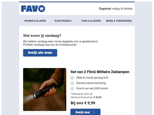 Ontdek de FlinQ Zaklampen en meer vrijdagdeals! 🔦