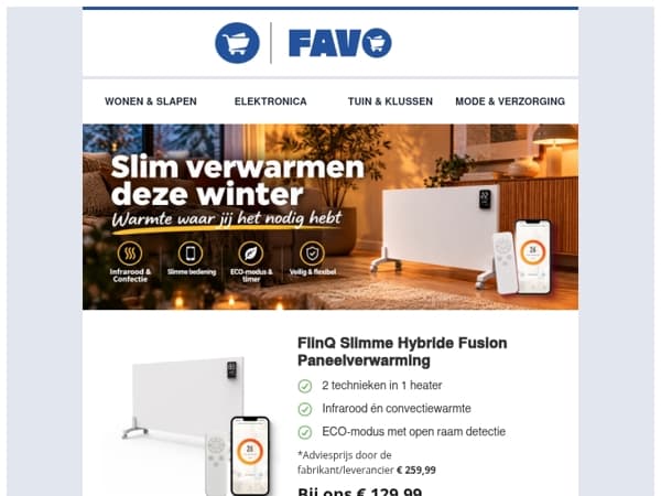 Bespaar op gas met slimme warmte van FlinQ 🔥