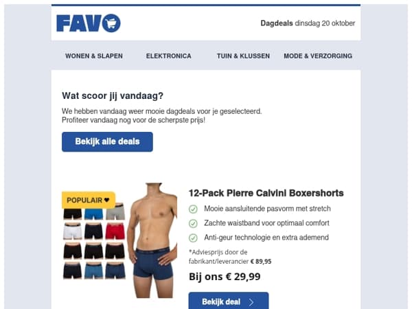 Ontdek vandaag de comfy Pierre Calvini boxers! 🩲