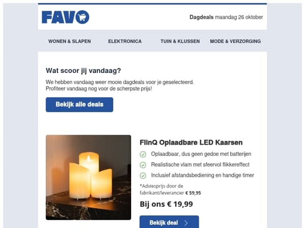 Verlicht je week met FlinQ LED Kaarsen! 🕯️