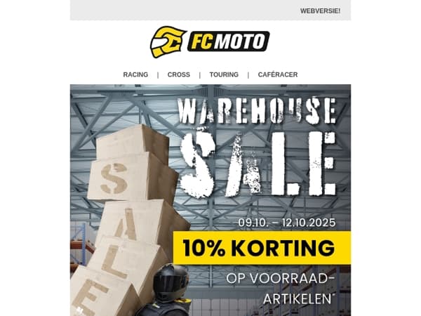 📦 Laatste kans: WAREHOUSE SALE