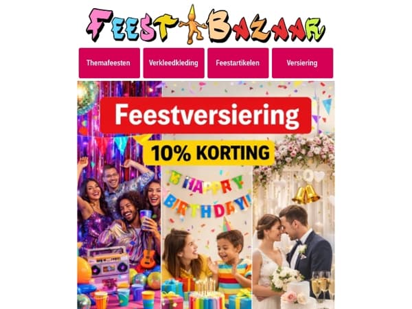 🎉 Binnenkort een feestje?