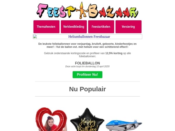 Wie verras jij met een prachtige folieballon?🎈